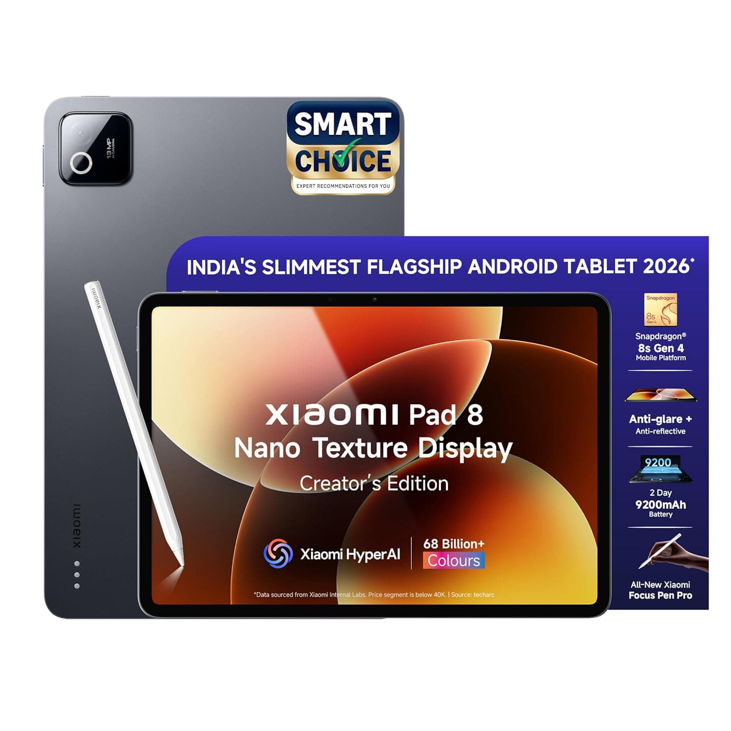 Xiaomi Pad 8 Nano Texture 11.2-inch 12GB RAM 256GB Wi-Fi Tablet