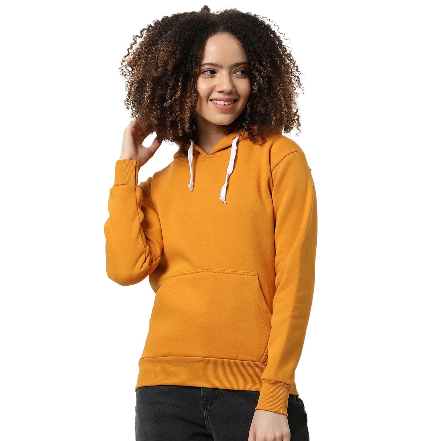 Campus Sutra Women Cotton Zipper Hoodie