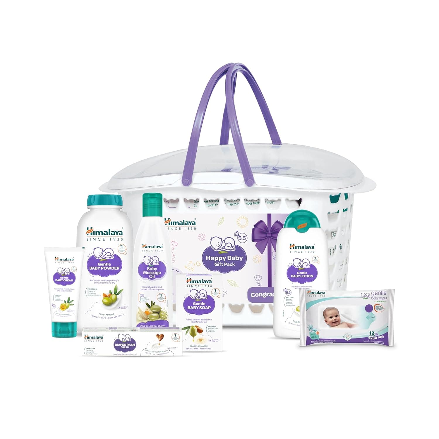 Himalaya Baby Gift Basket 7-in-1 Set