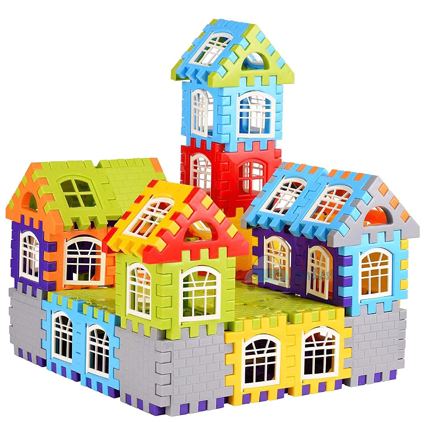 GRANTH Building Blocks Set Educational Construction Toy Puzzles Learning Activity Game for Kids Toys,Toys for Boys,Girls,Children Toys for 2,3,4,5 Years -Roll Ball Blocks (50 pcs)