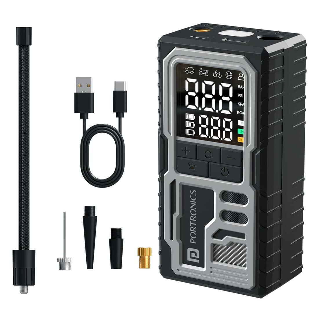 Portronics Vayu 10 Rechargeable Tyre Inflator