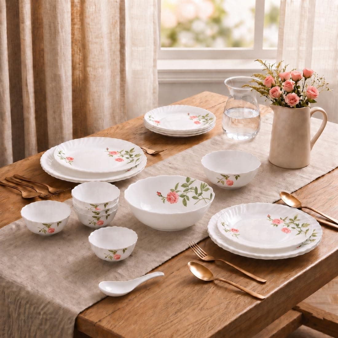 Novo By La Opala Opalware Dinner Set (35 Pieces)