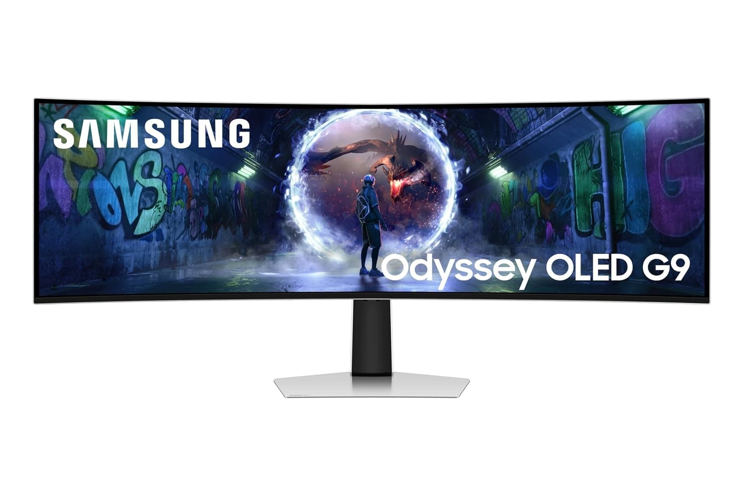 Samsung 49-inch Odyssey OLED G9 DQHD Curved Gaming Monitor