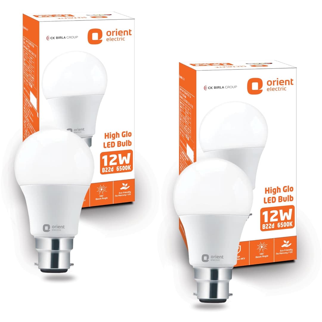 Orient Electric 12W B22 LED Bulb Pack of 2