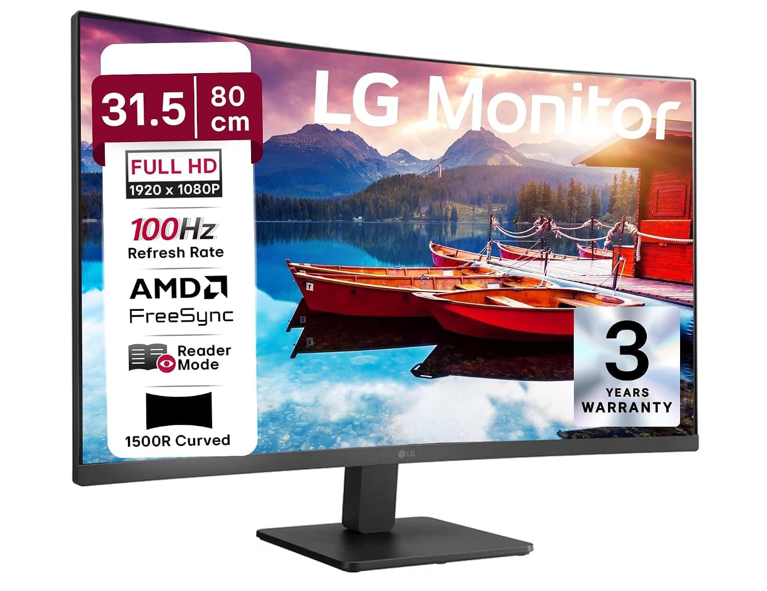 LG 32MR50C 31.5 Inch FHD Curved VA Monitor