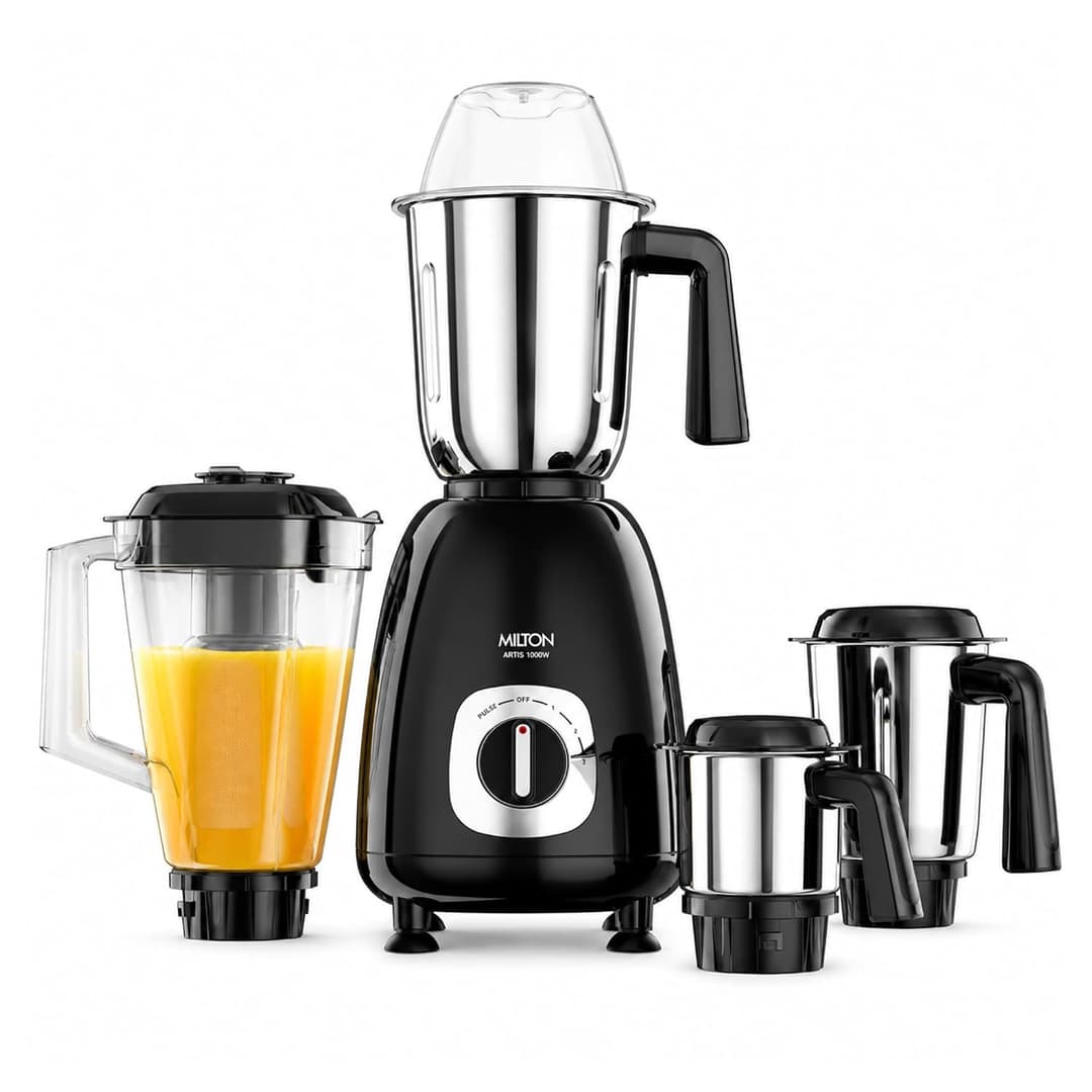 Milton Artis 1000W Mixer Grinder with 4 Jars