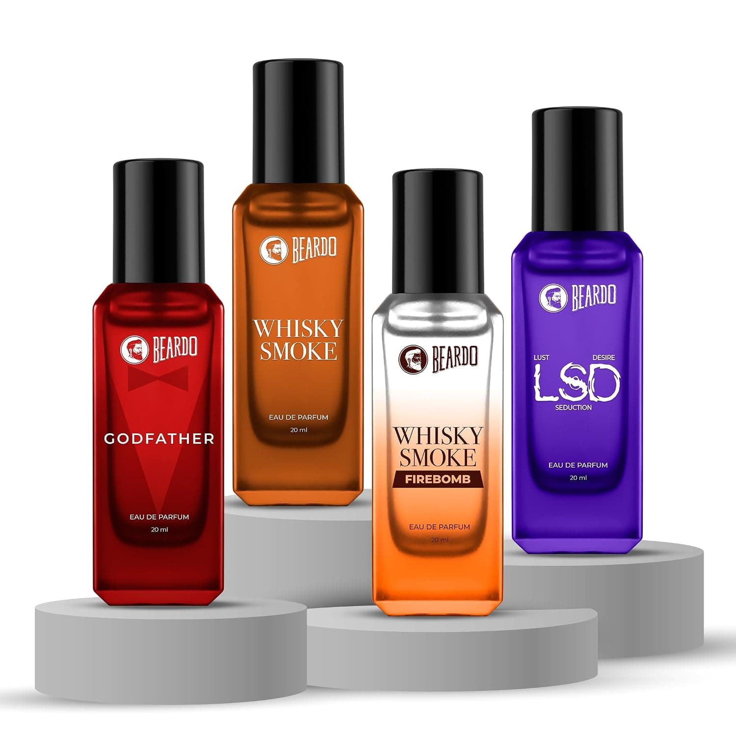 Beardo The Rebel Blend Perfume Set for Men (4 x 20ml)