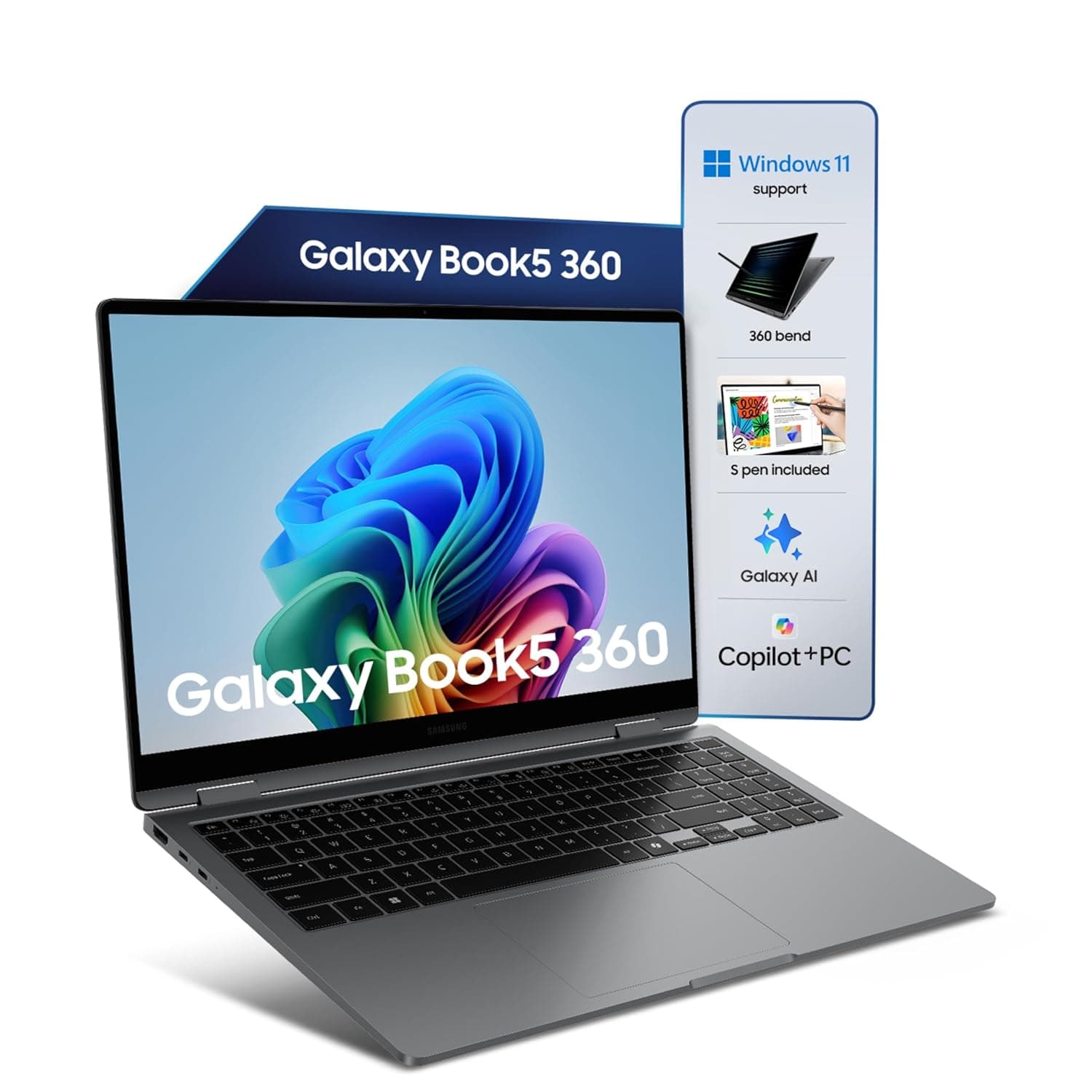 Samsung Galaxy Book5 360 15.6" Touchscreen 2-in-1 Laptop