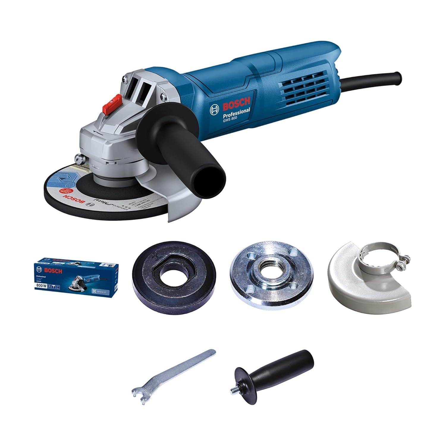 Bosch Professional GWS 800 Angle Grinder (800W, 100mm)