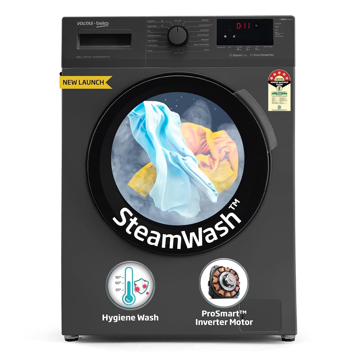 Voltas Beko 8 Kg 5 Star Front Load Washing Machine