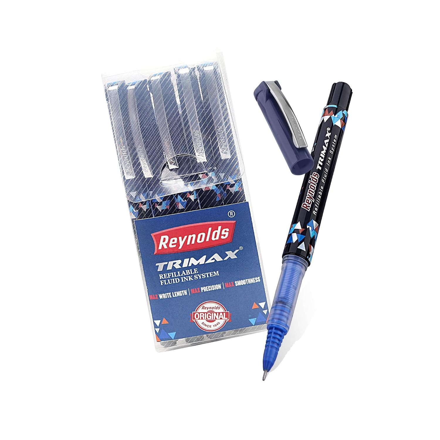 Reynolds Trimax Rollerball Pen Pack of 5