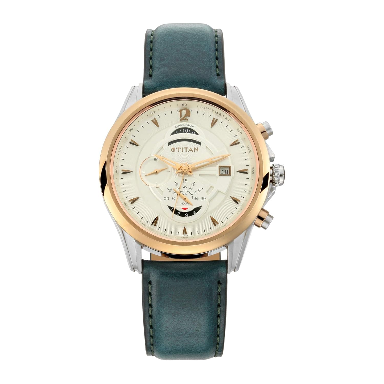 Titan Maritime Quartz Chronograph Watch NT1830KL01