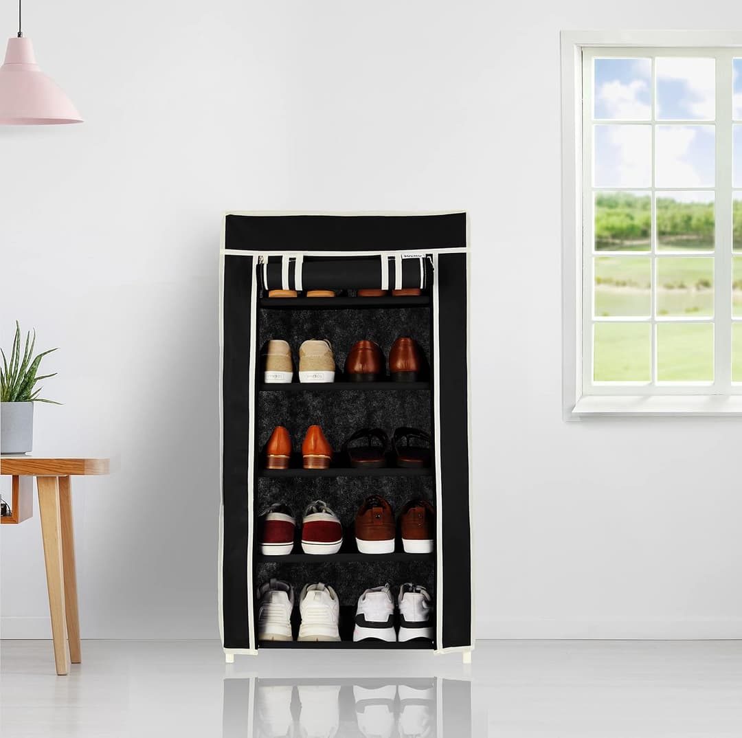 Solimo Foldable Shoe Rack 5 Layer