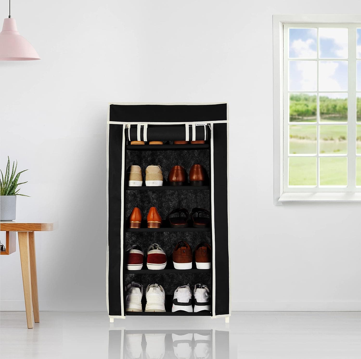 Solimo Foldable Shoe Rack 5 Layer