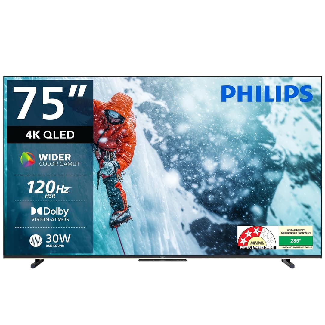 Philips 75 inch 8100 Series 4K QLED Google TV (75PQT8100/94)