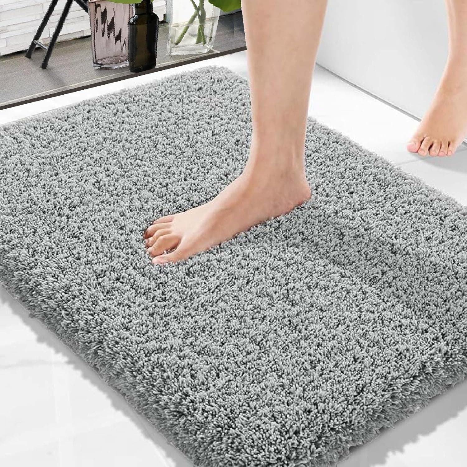 Solimo Anti-Slip Microfibre Bathmat (60cm x 40cm)