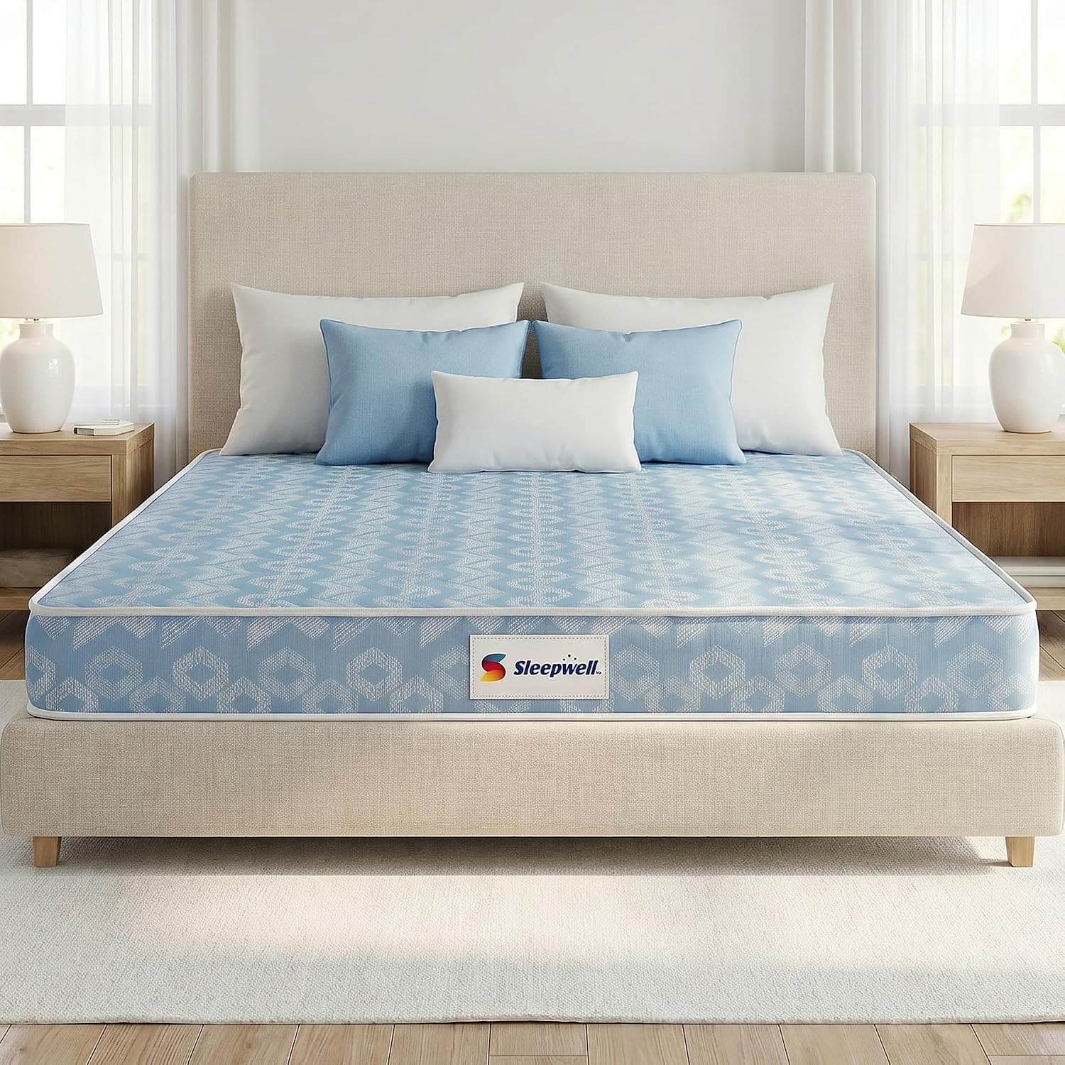 Sleepwell Ortho Medium Firm Mattress (72x72x10 Inch)