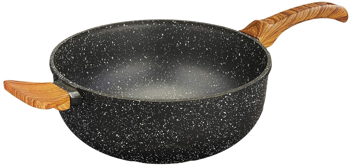 Solimo Die Cast Aluminium Non Stick Kadhai (25cm)