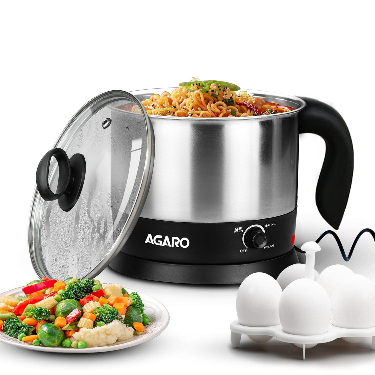 AGARO Esteem Electric Multipurpose Kettle 1.2L 600W