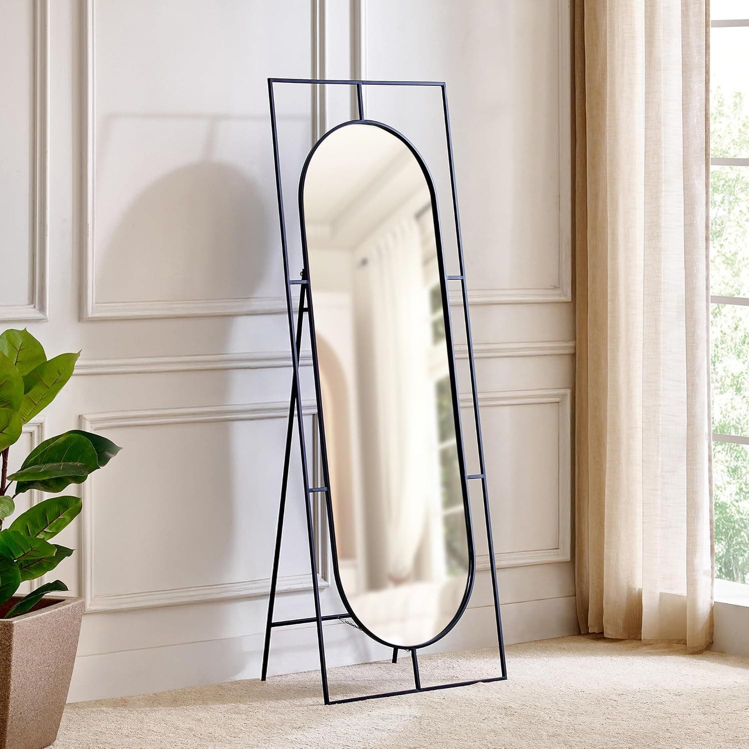 Home Centre Saga Metal Full Length Standing Mirror