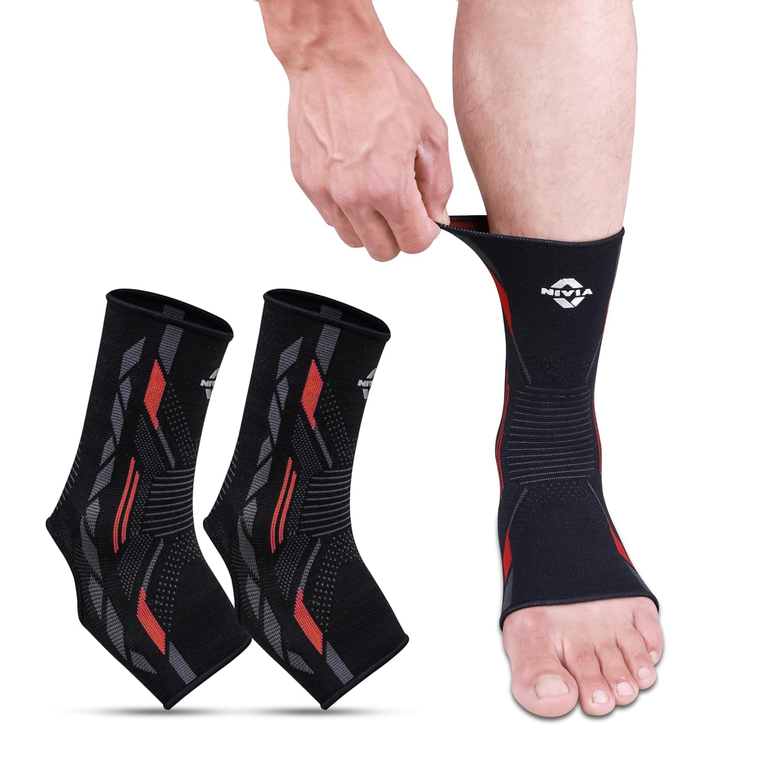 Nivia Knitted Ankle Support Pair (Small)