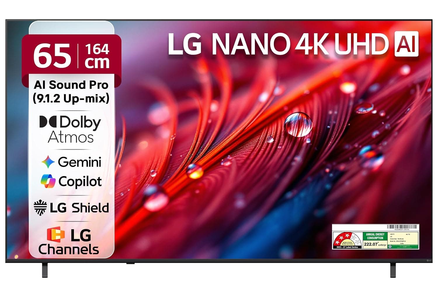 LG 65 Inch NU87 4K Smart Nano LED TV 65NU870BPLA
