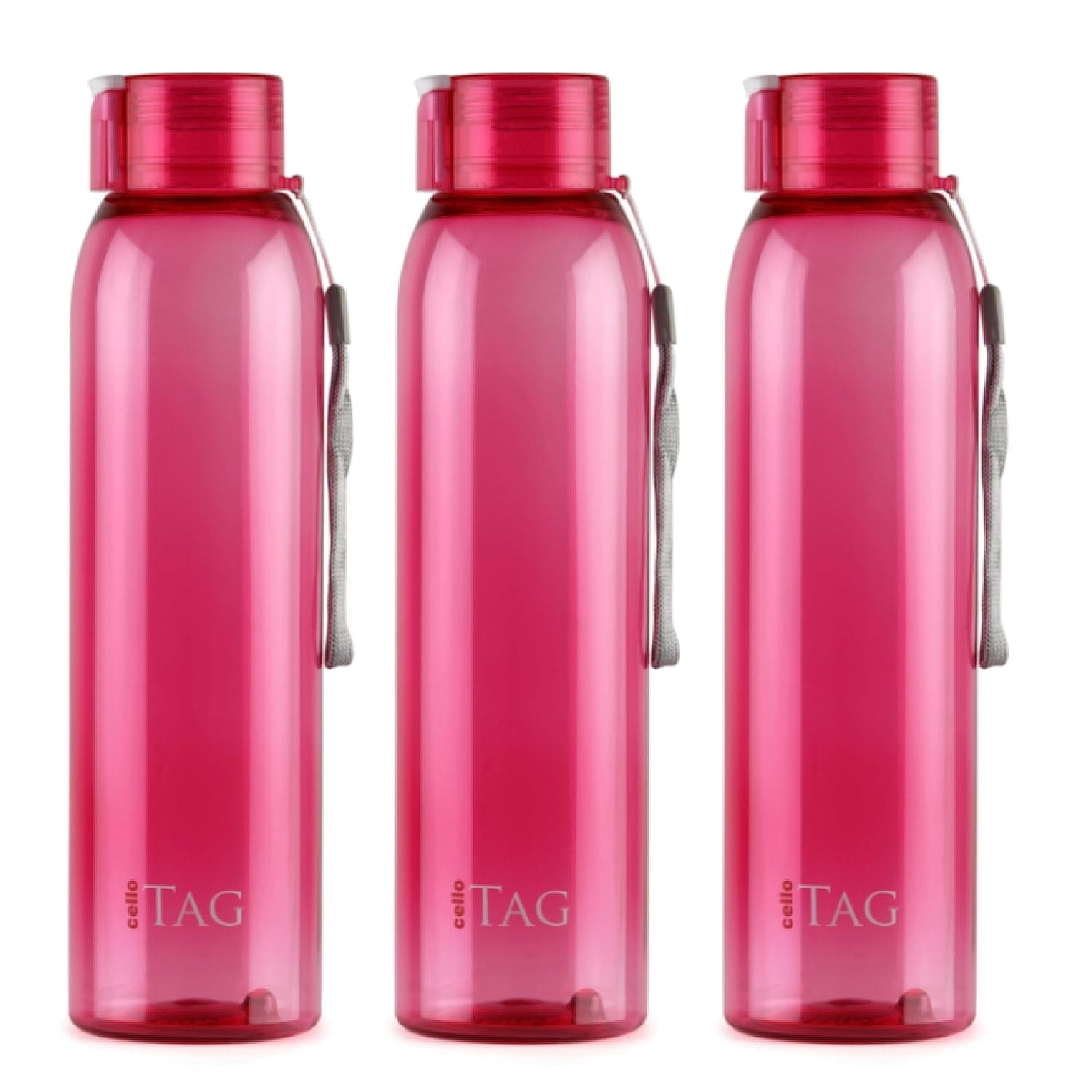 Cello My Tag PET Water Bottle Set of 3 1000ml