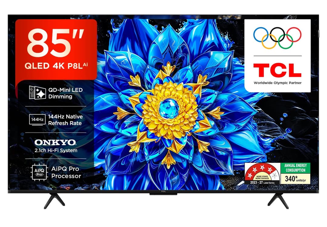 TCL 85-inch 4K UHD QD-MiniLED Smart Google TV 85P8L