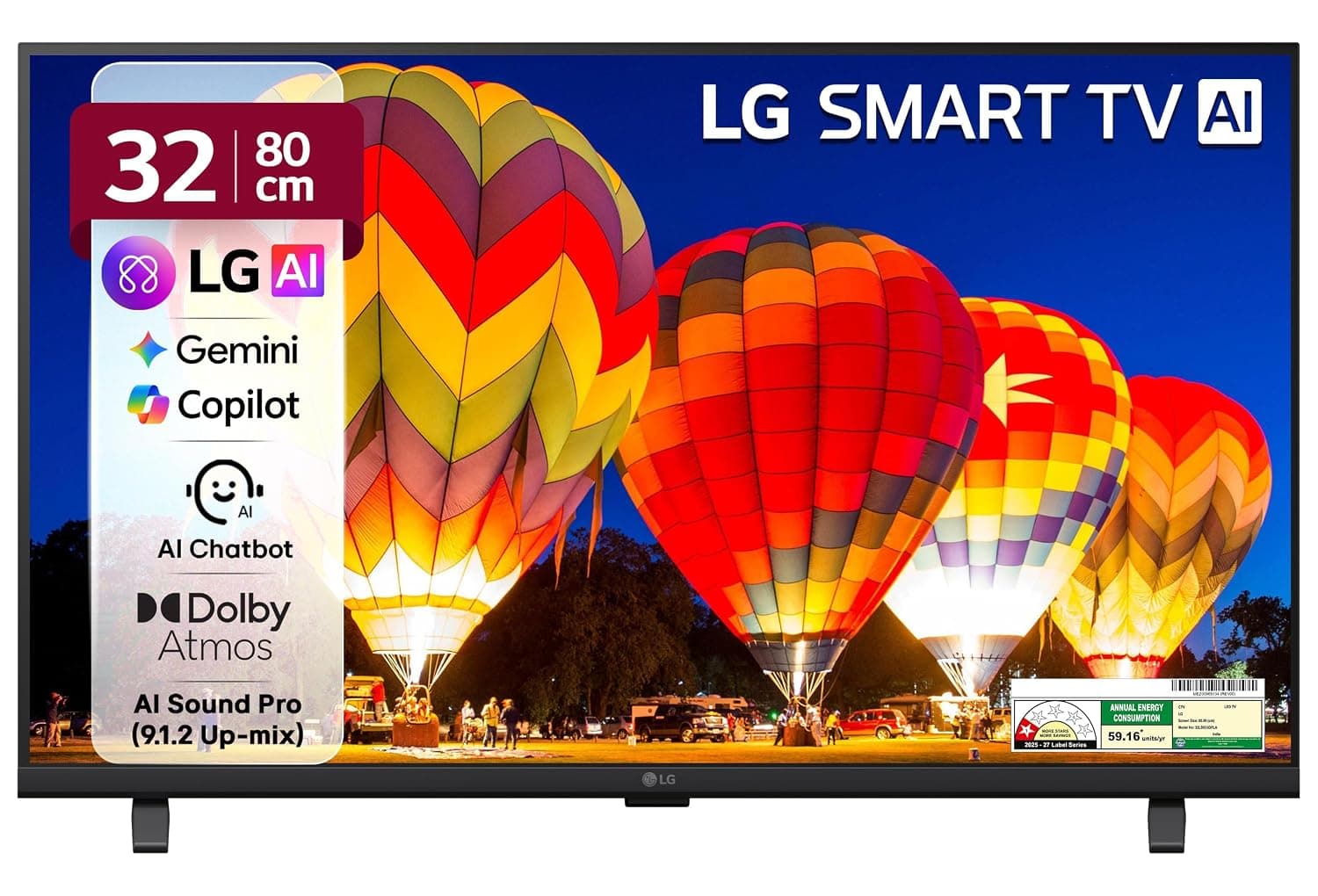 LG 32 Inch HD Smart webOS LED TV 32LB655BPLA