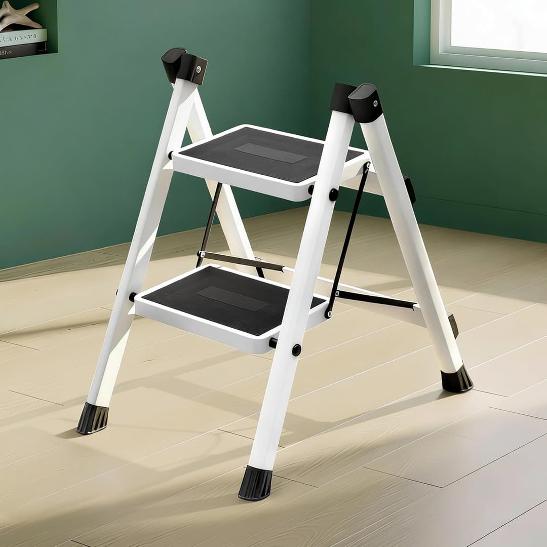 Plantex 2 Step Heavy-Duty Folding Ladder