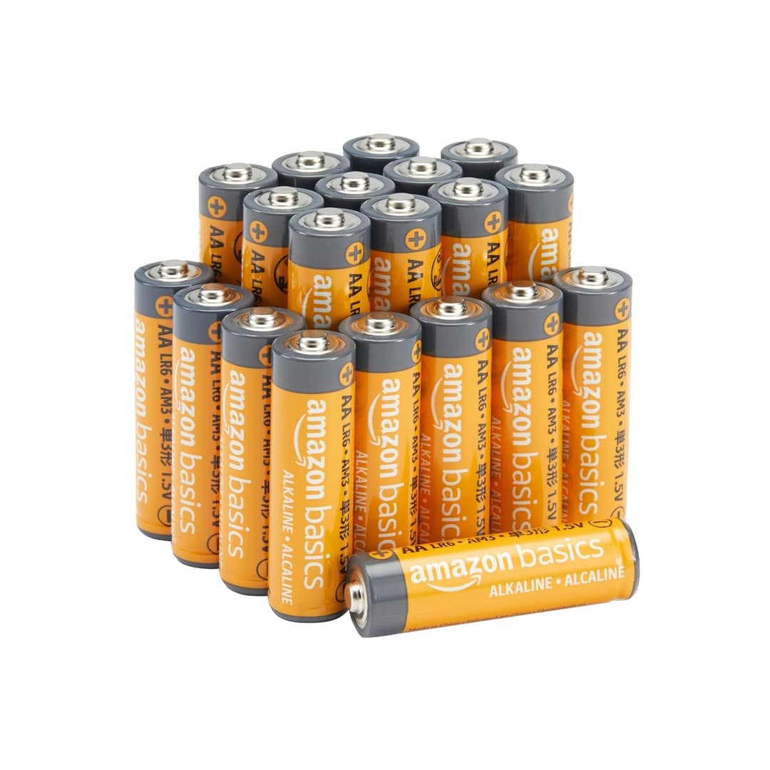 AmazonBasics AA Alkaline Batteries (20-Pack)