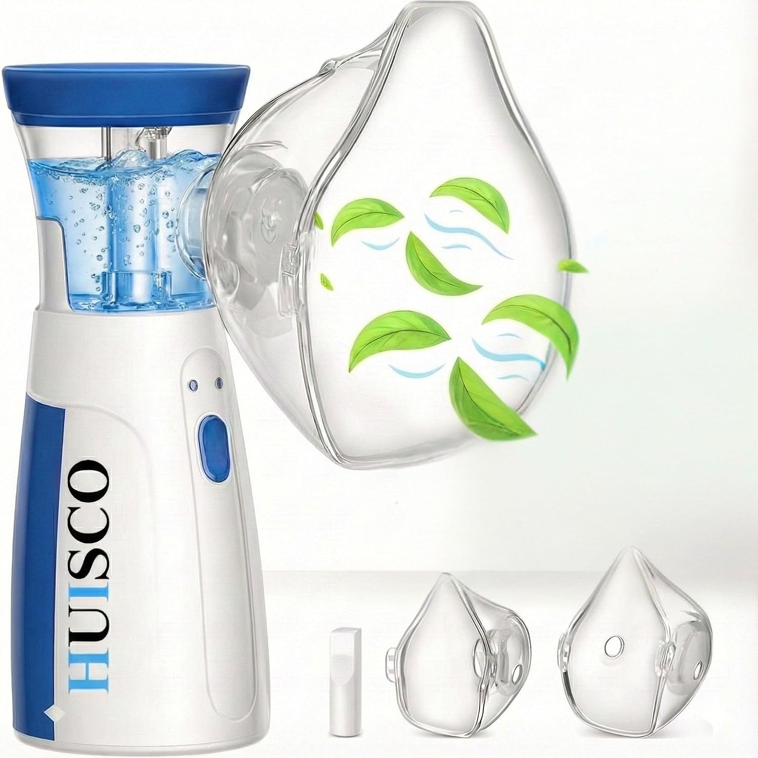 Portable Mesh Nebulizer for Adults and Kids Travel and Household Use, Handheld Mesh Nebulizer for Breathing Problems, Personal Inhalers for Cold and Cough Dry Cough - Quick Relief, Wireless Vaporizer Machine With Respiratory Mask And Inhaler
