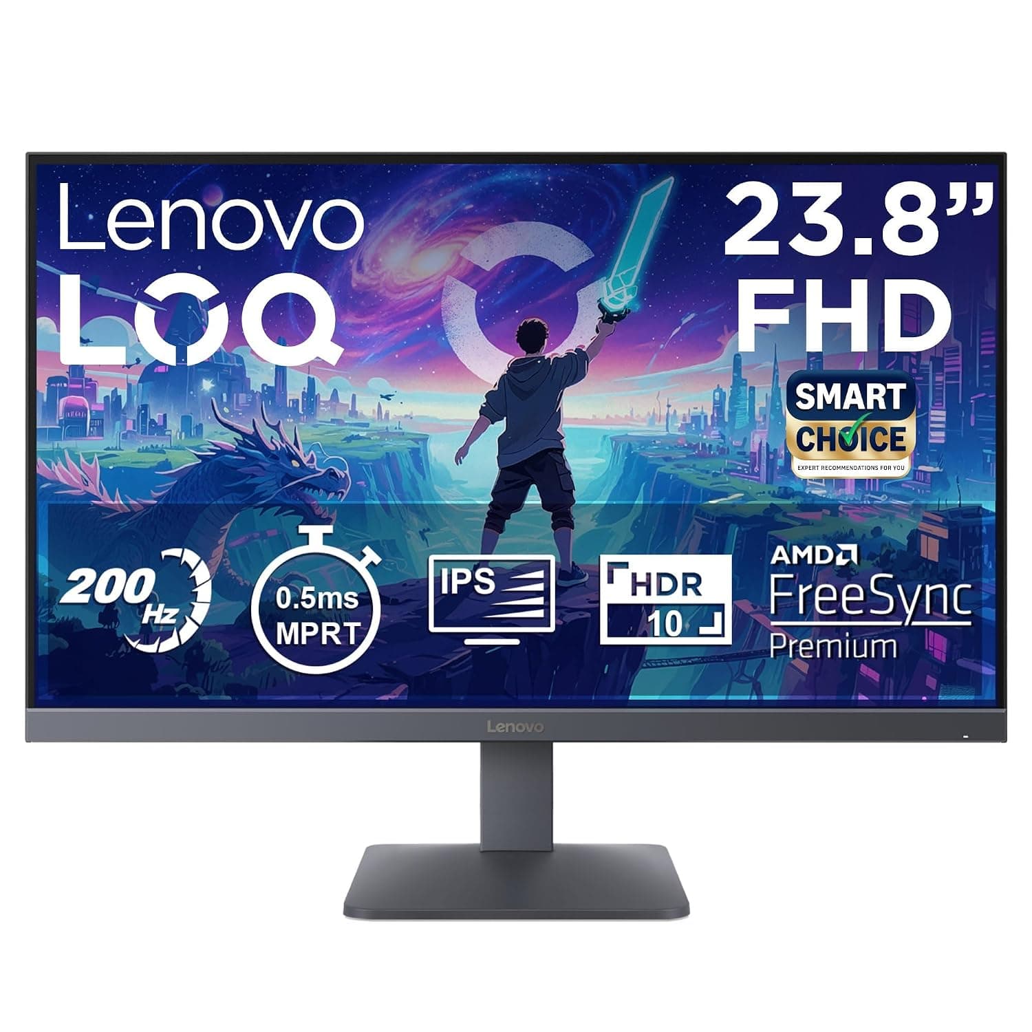 Lenovo LOQ 24-10 23.8" FHD IPS 200Hz Gaming Monitor