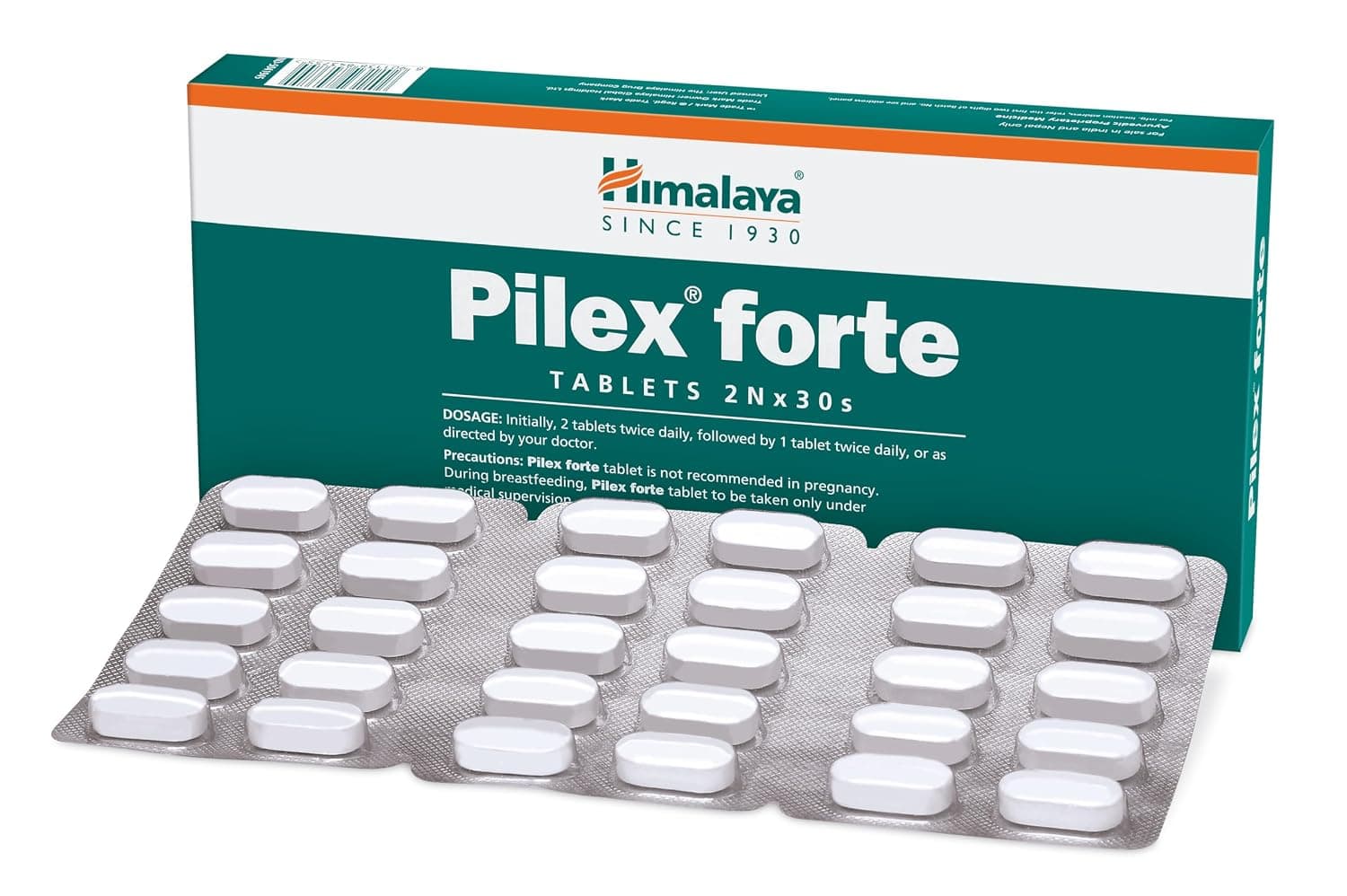 Himalaya Pilex Forte Tablets 2x30 Tablets