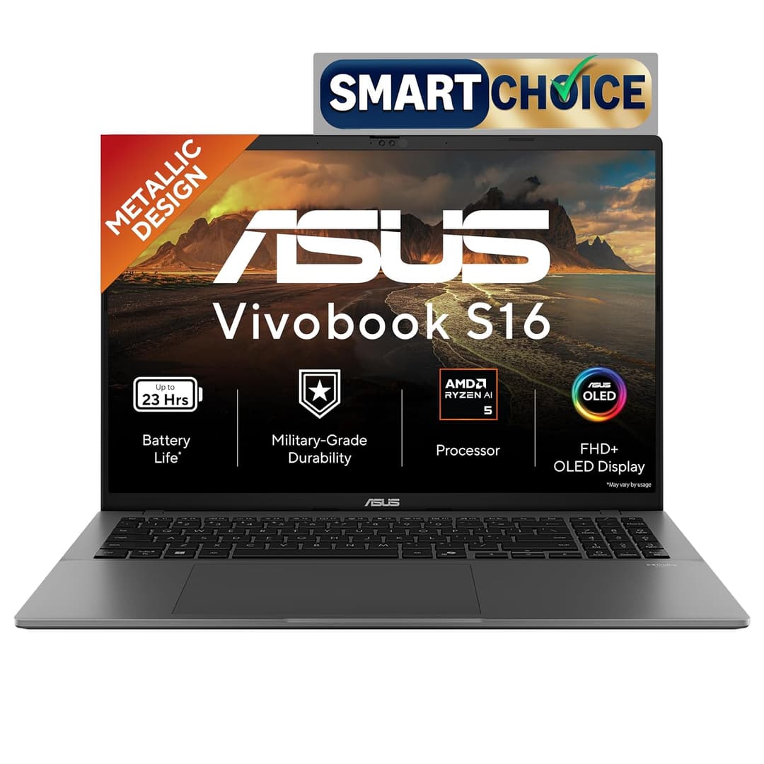 ASUS Vivobook S16 OLED Ryzen AI 5 330 Laptop