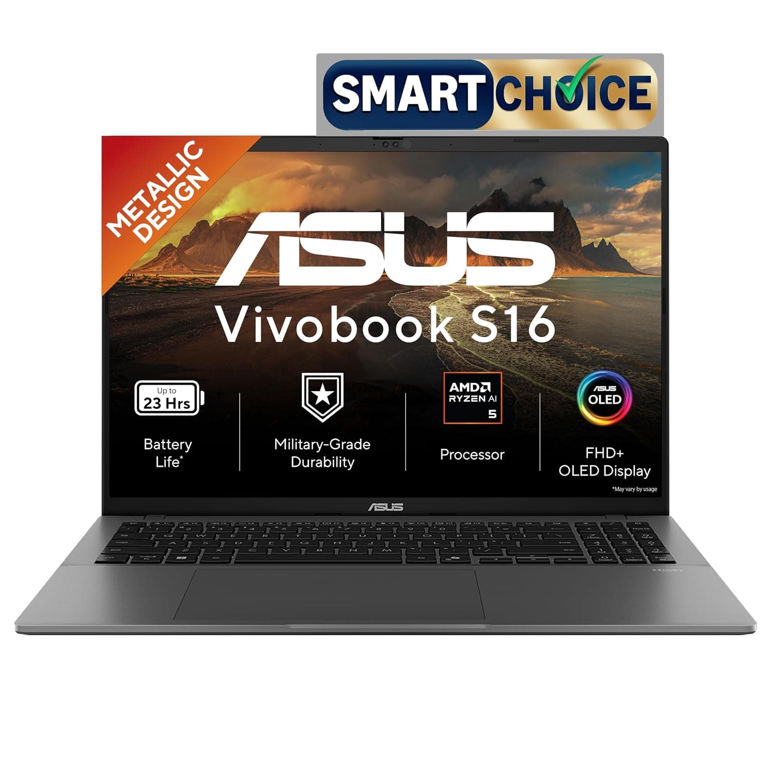 ASUS Vivobook S16 OLED Ryzen AI 5 330 Laptop