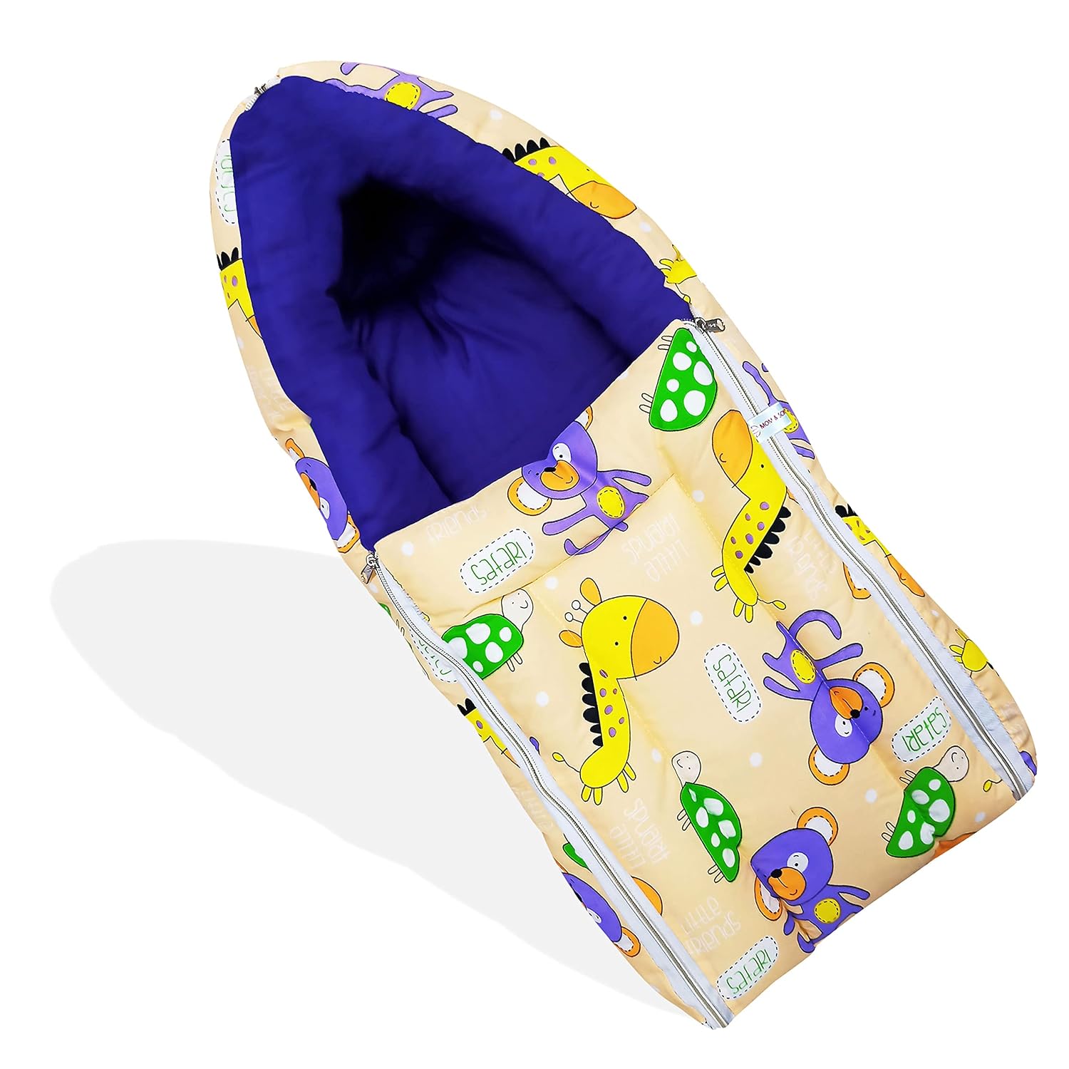 MOM & SON Baby Sleeping Bag for Newborns Soft & Cozy Infant Carry Nest | 3-in-1 Baby Wrapper, Sleeping Sack & Carrier | Sleeping Pod | Baby Bedding Set, Baby Portable Bassinet (0-6 Months, Peach)