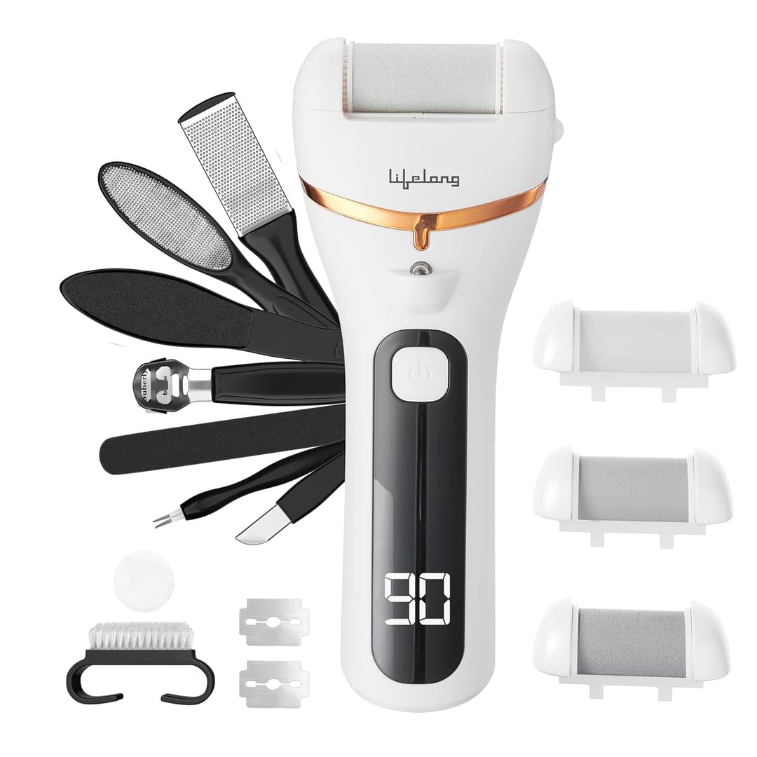 Lifelong Electronic Callus Remover with 14-in-1 Pedicure Kit