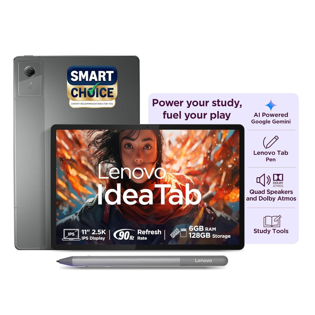 Lenovo Idea Tab 11-inch 2.5K with Tab Pen (6GB/128GB, WiFi)