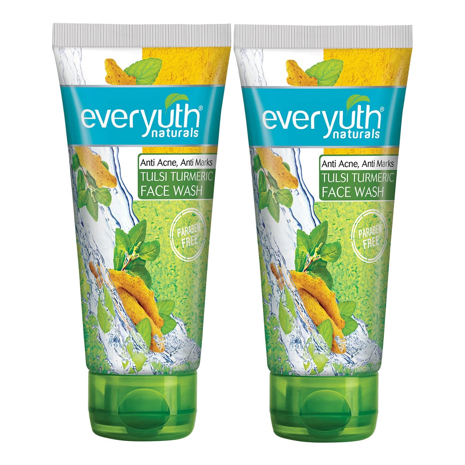 Everyuth Naturals Tulsi Turmeric Face Wash (150g, Pack of 2)