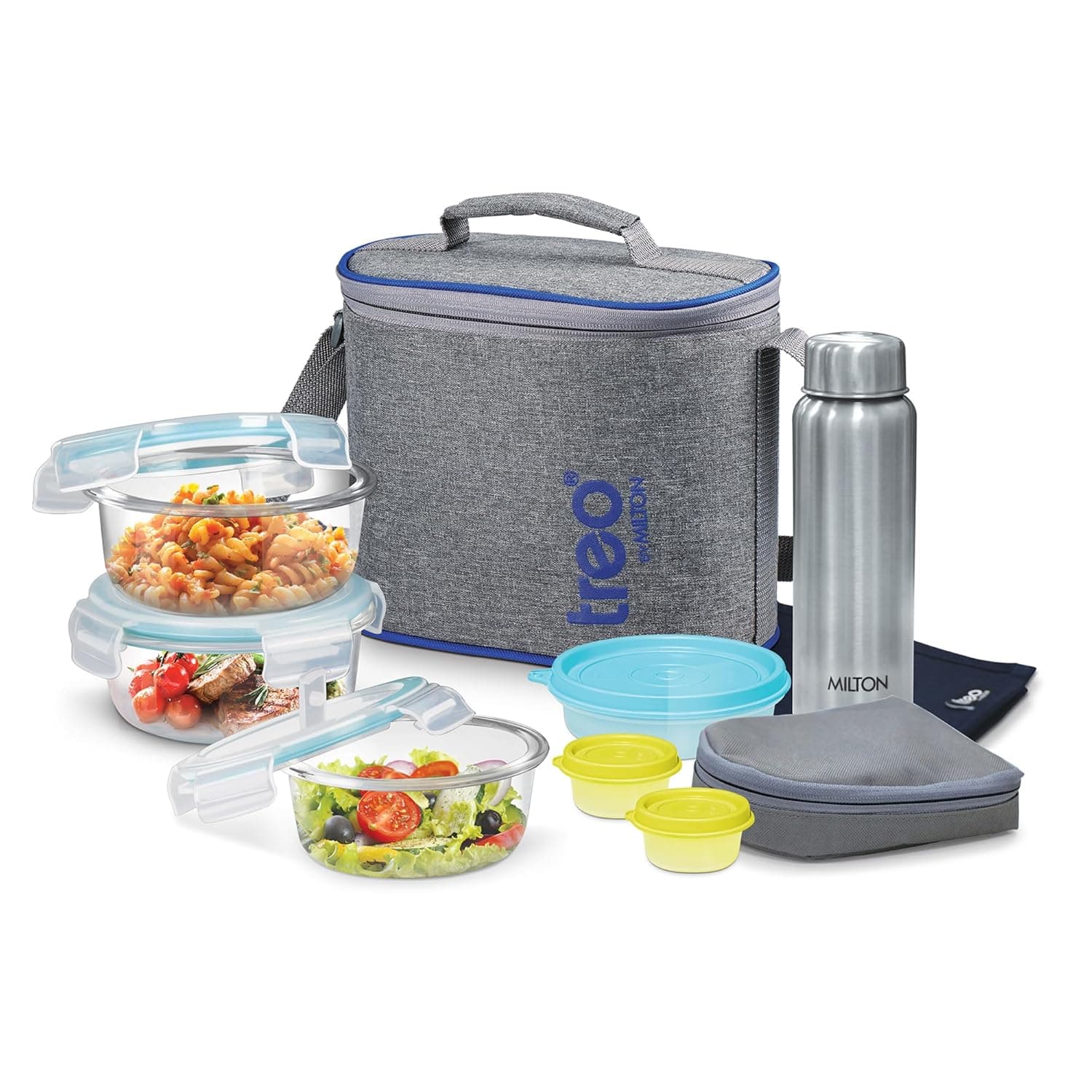 Treo by Milton All Fresh Premier Glass Tiffin Set of 8