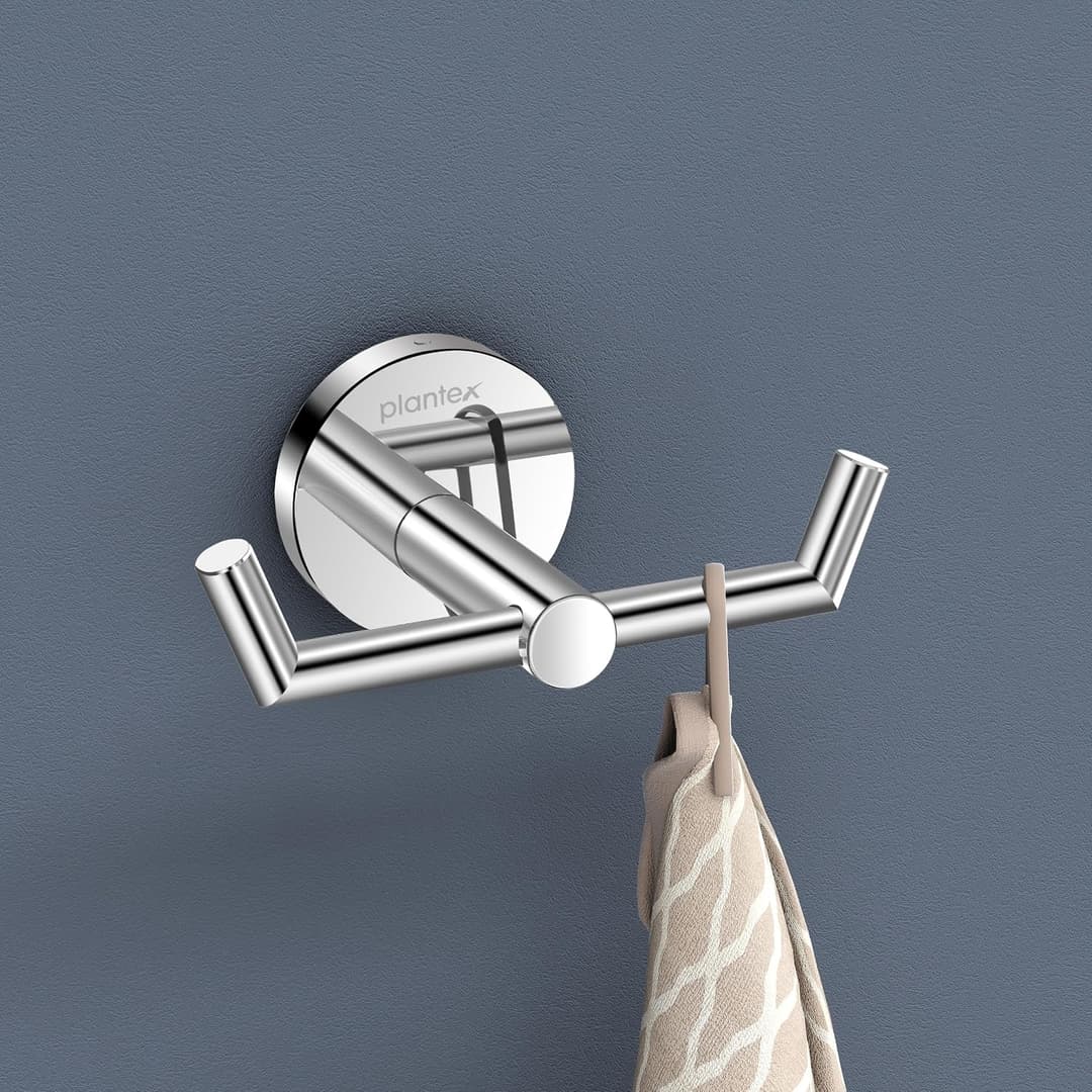 Plantex 304 Stainless Steel Bathroom Double Hook