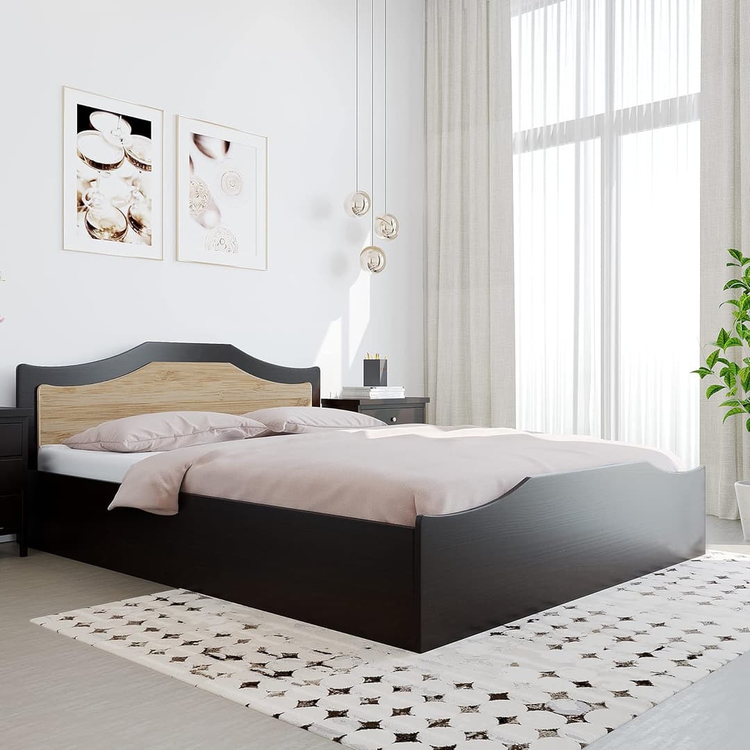 Nilkamal Willy Engineered Wood Queen Bed with Box Storage
