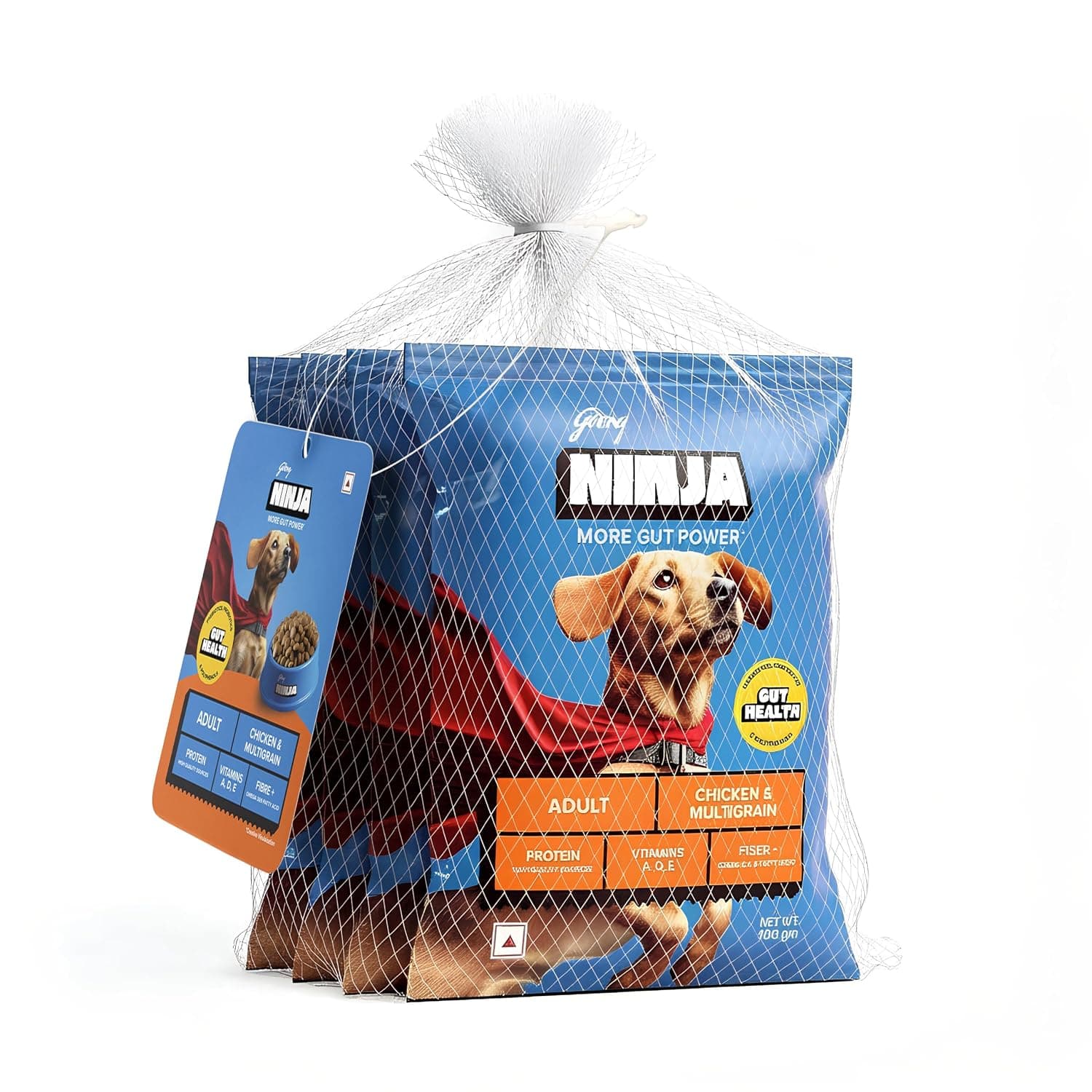 Godrej Ninja Adult Dry Dog Food Chicken & Multigrain 400g
