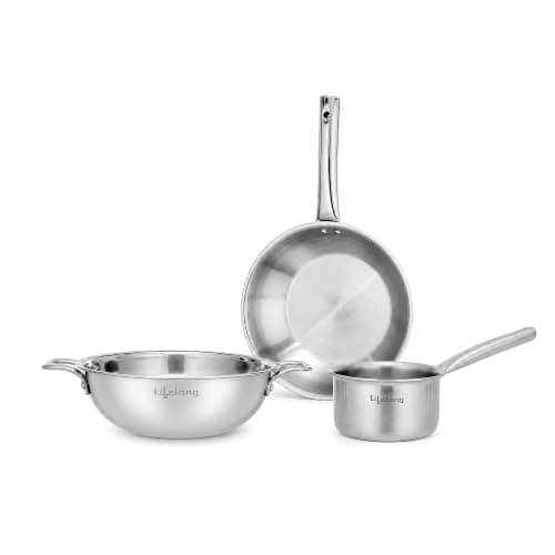 Lifelong Triply 3-Piece Cookware Set (LLTP3PCS)