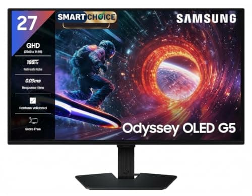 Samsung 27-inch Odyssey QD-OLED G5 Gaming Monitor
