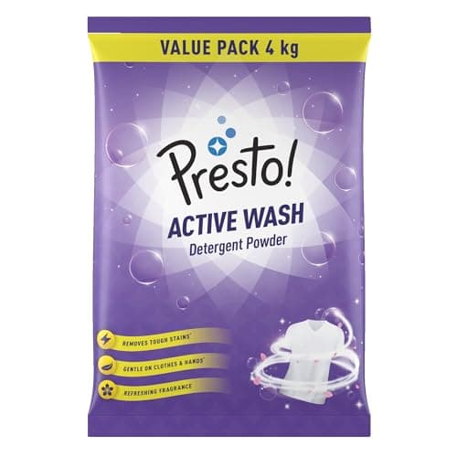 Presto Active Wash Detergent Powder 4 Kg