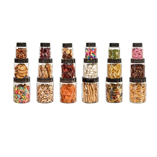 Cello Diamond PET Storage Container Set of 18 Pcs