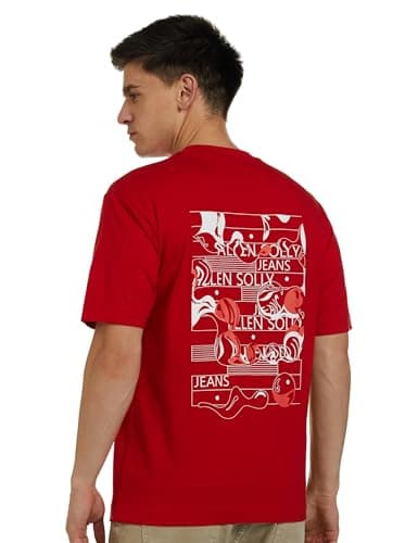 Allen Solly Men's Cotton Drop Shoulder T-Shirt