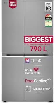 LG 790L 3 Star Frost-Free Side By Side Refrigerator (GL-B277GPZ3)